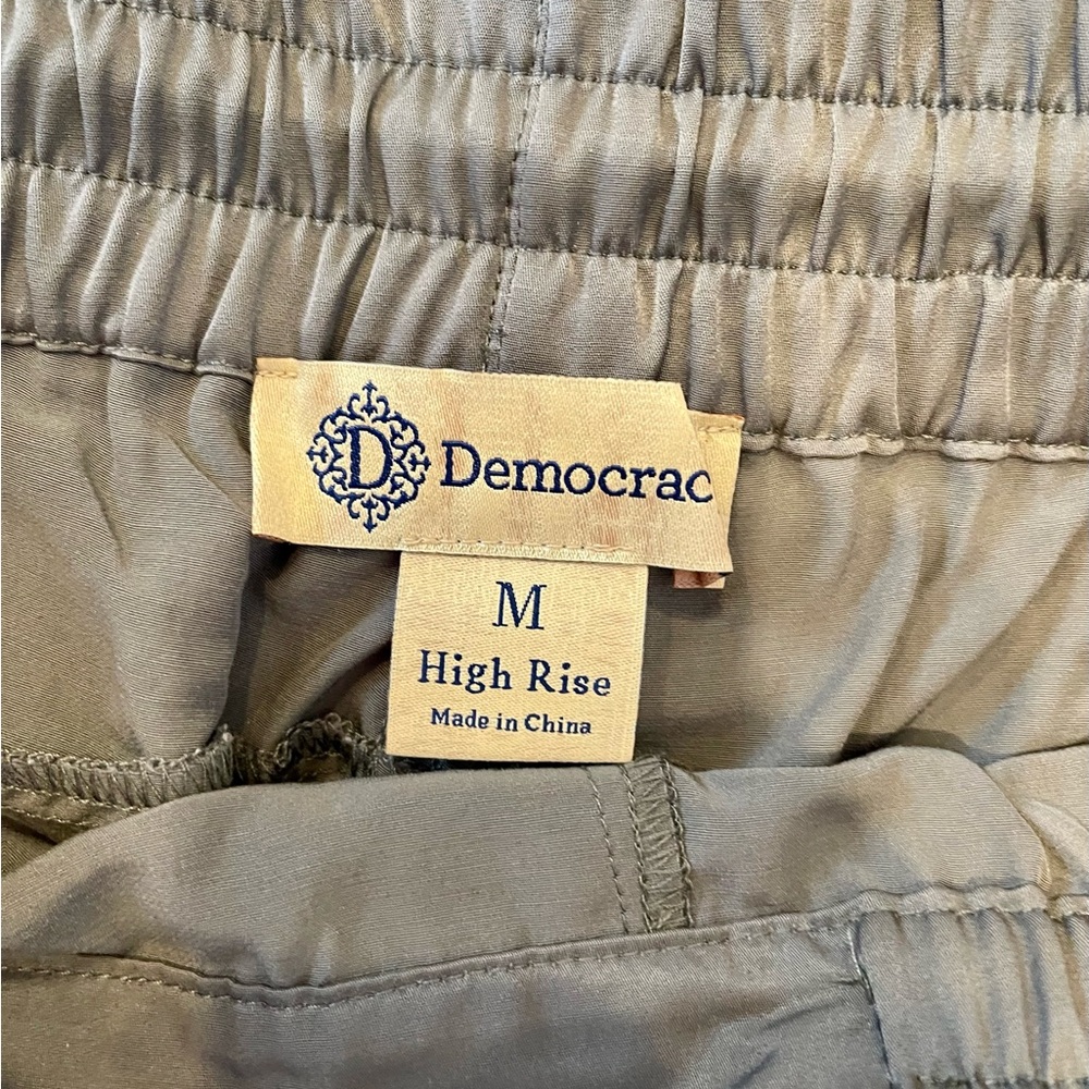 Democracy Olive High Rise Pants